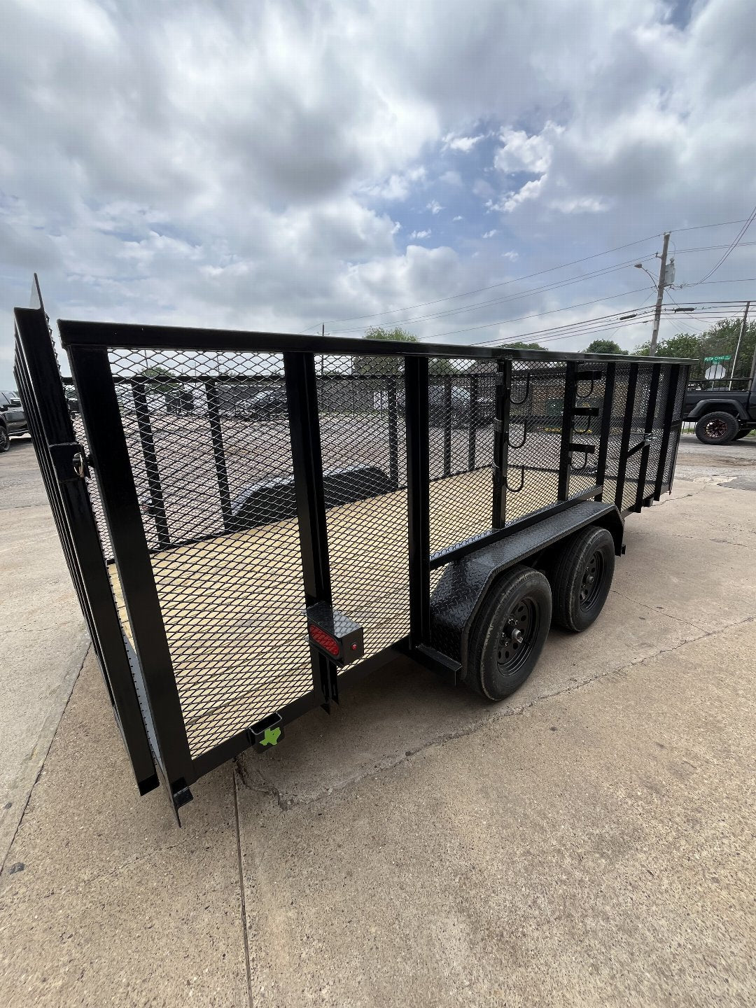 7X16 CAGE LANDSCAPING EQUIPMENT TRAILER