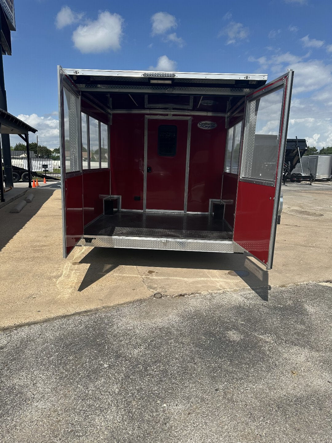 8.5X22 VENDING CONTINENTAL CARGO CONCESSION TRAILER W/ A PORCH