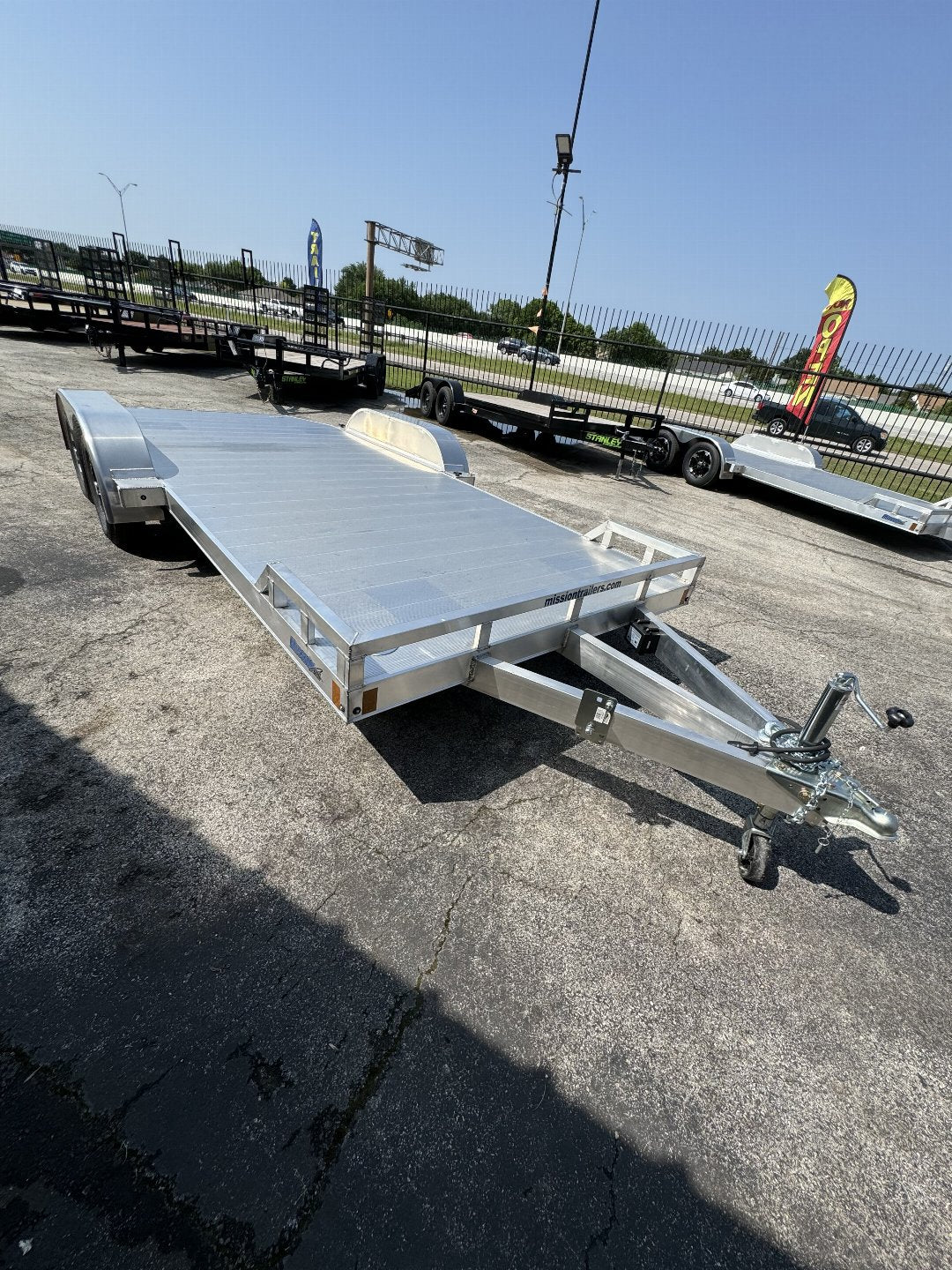 83X18 ALL ALUMINUM ALCOM UTILITY TRAILER