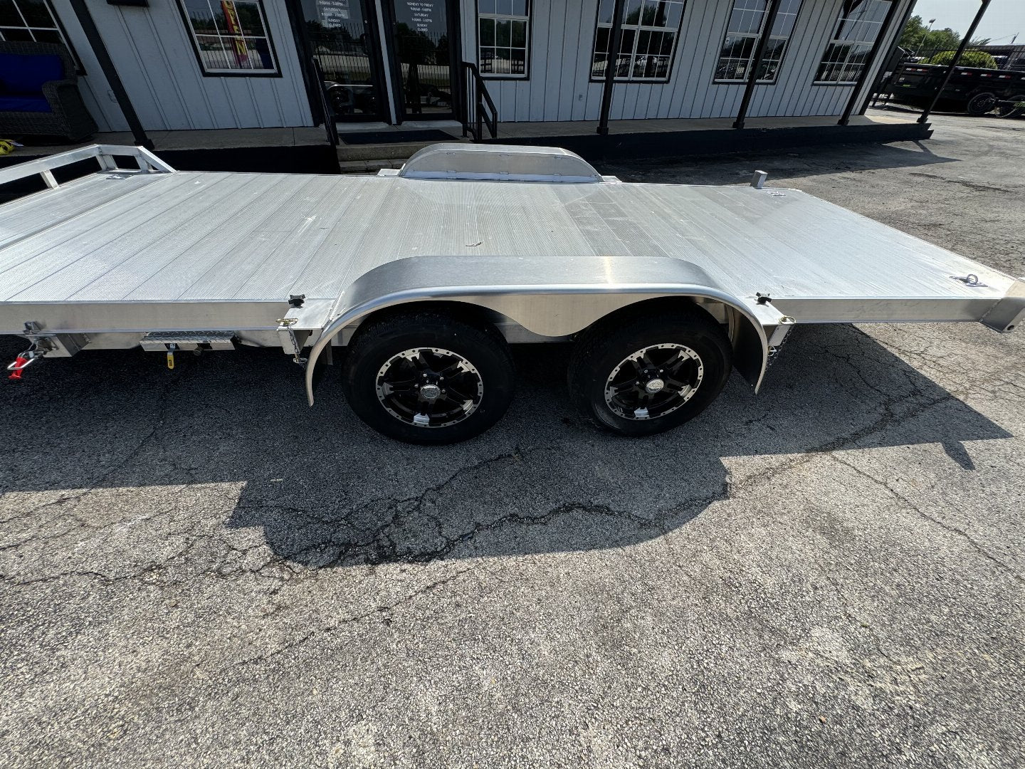 83X18 ALL ALUMINUM TILT ALCOM UTILITY TRAILER