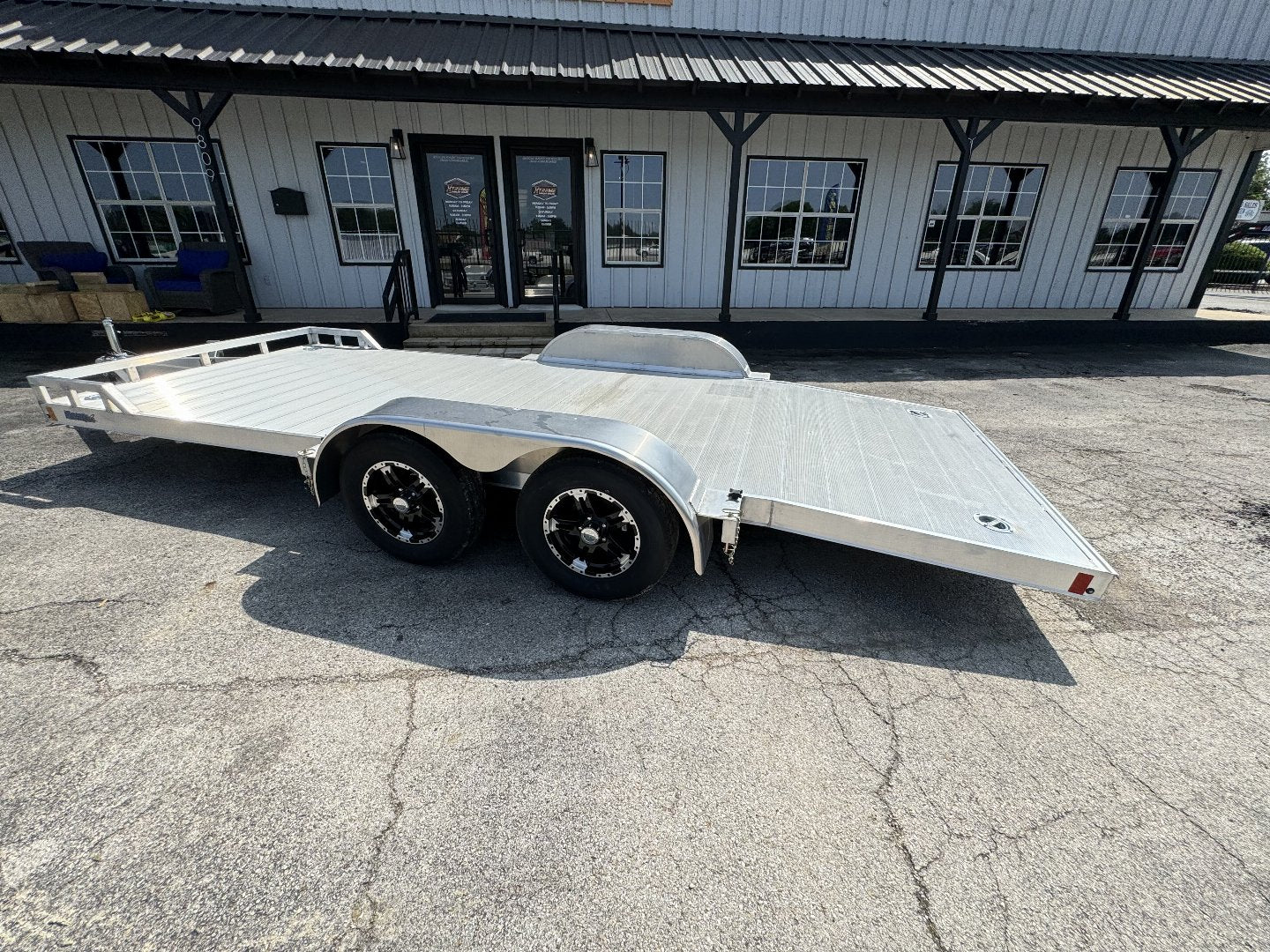 83X18 ALL ALUMINUM ALCOM UTILITY TRAILER