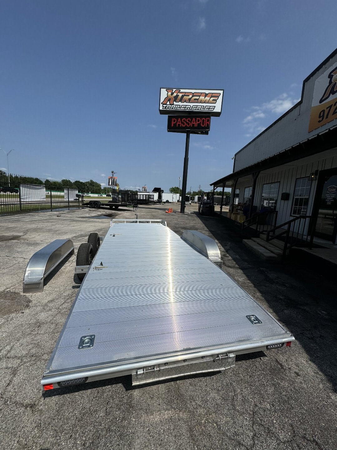 83X20 ALL ALUMINUM ALCOM UTILITY TRAILER