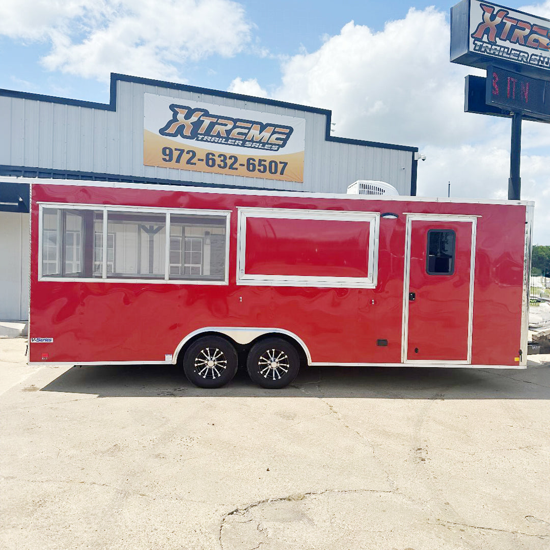 8.5X22 VENDING CONTINENTAL CARGO CONCESSION TRAILER W/ A PORCH